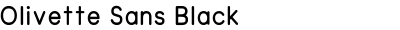 Olivette Sans Black